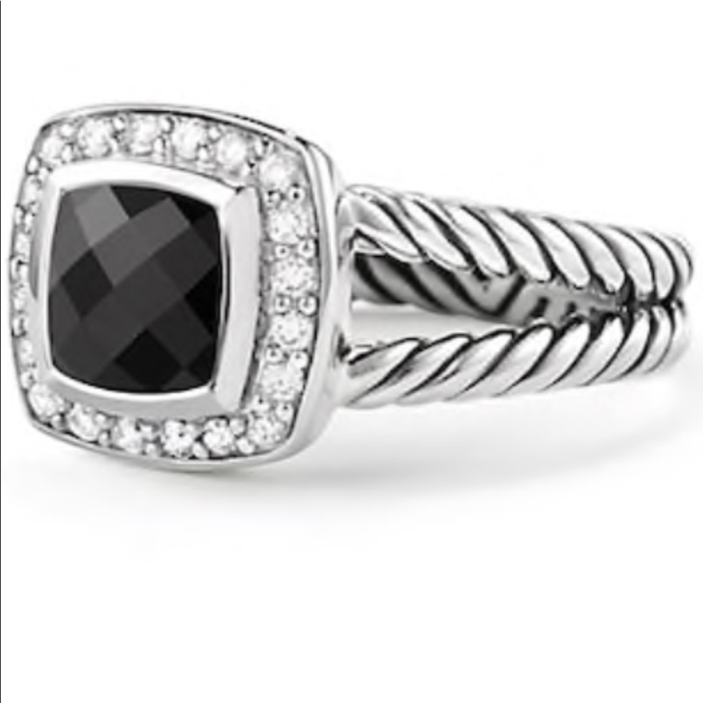 David Yurman Ring - Black Onyx Pave Diamonds